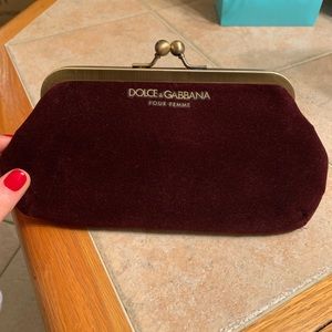 Dolce and Gabbana Velvet Clutch